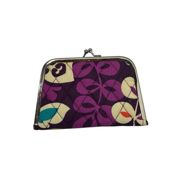 Vera Bradley Purple Mini Cosmetics Nail Supplies Organizer Plum Crazy Latch New - Picture 3 of 3